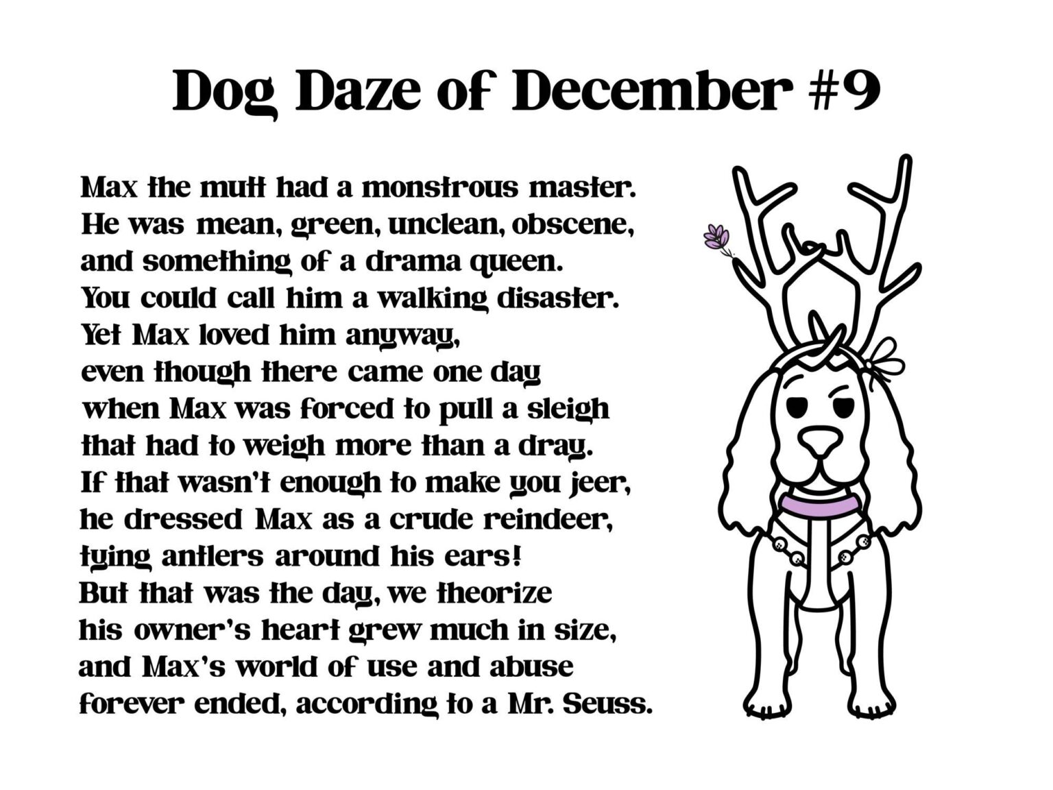 DOG CHRISTMAS POEMS BY LAVENGEL - Dog Gem